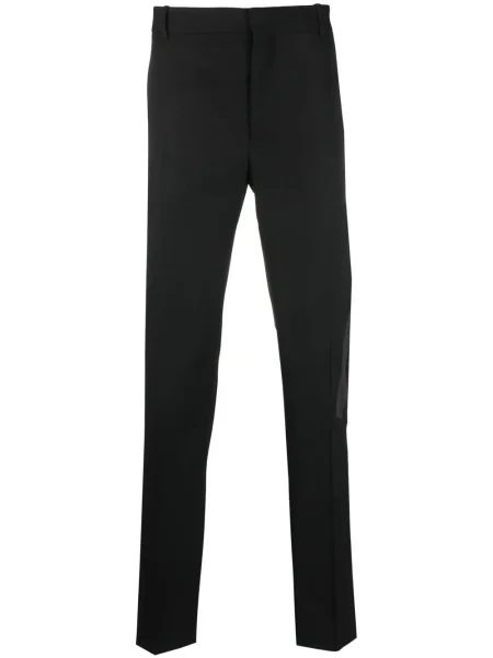 Pantaloni Alexander Mcqueen cu dungi negru