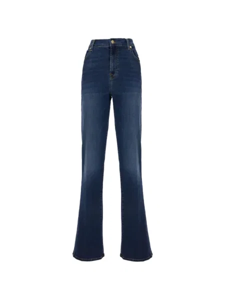 Blugi 7 For All Mankind cu broderie albastru