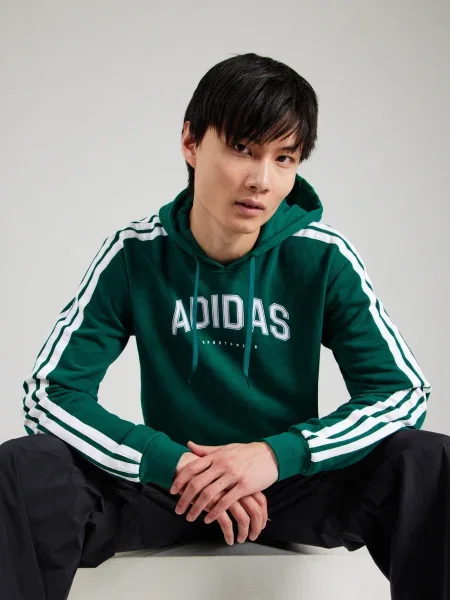 ADIDAS SPORTSWEAR Sportinio tipo megztinis žalia balta