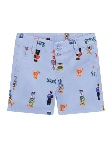 Šortky z materiálu Guess fialové
