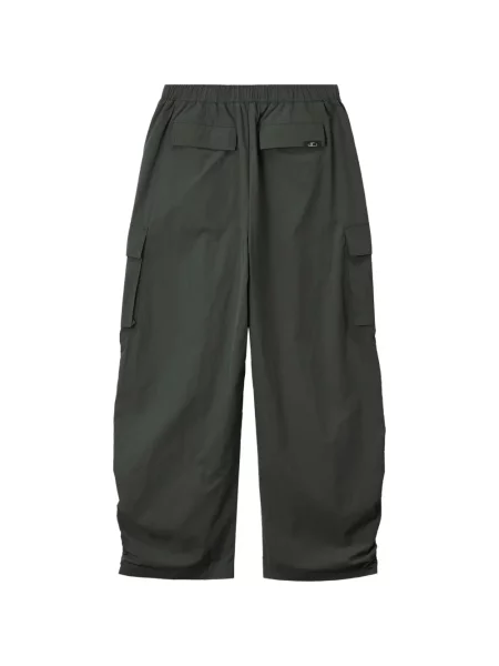 Pantaloni cargo Izzue cu volane cu cataramă verde