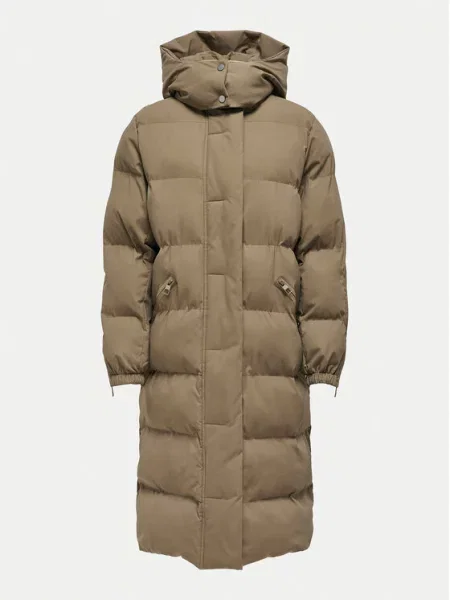 JDY Пуховик Flotte коричневий