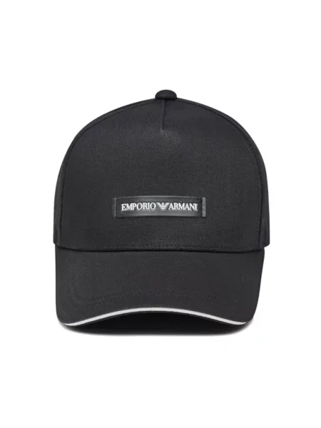 Czapka z daszkiem Emporio Armani czarna