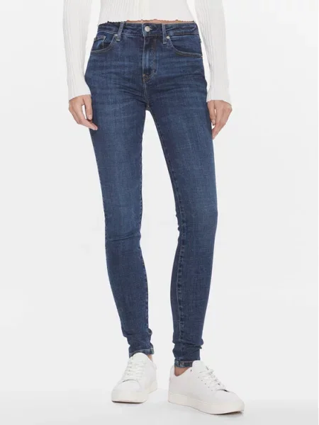 Tommy Hilfiger Džinsai Th Flex Como Skinny Rw Pam Tamsiai Skinny Fit mėlyna