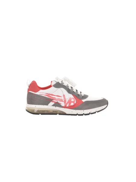 Sneakersy Voile Blanche skórzane szare