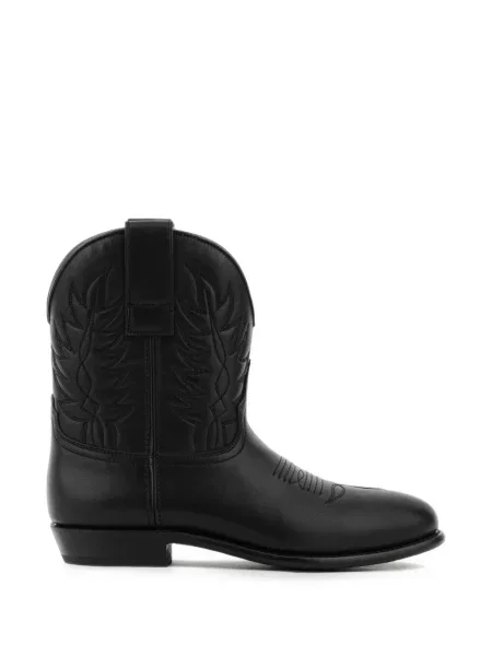 Botine Paul Warmer din piele negru