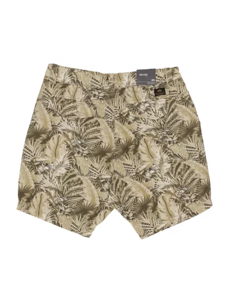 Bermudy o kroju regular fit z wpuszczanymi model ‘Honolulu’ Alpha Industries beżowe