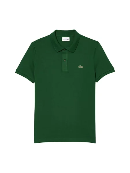Koszulka polo o kroju slim fit z czystej bawełny Lacoste zielona