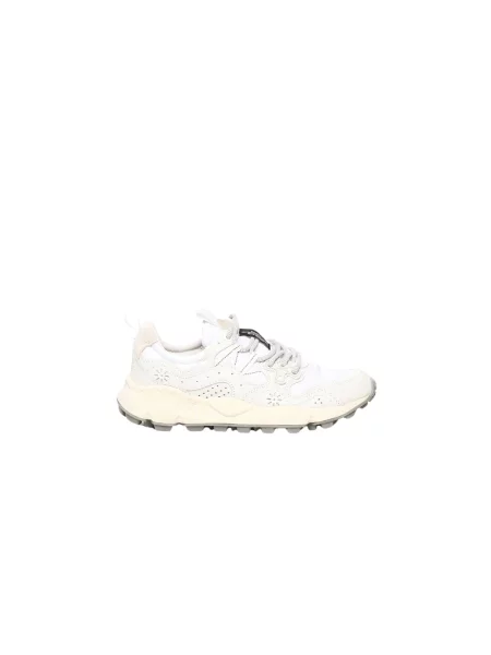 Sneakersy Flower Mountain zamszowe w kwiatki białe
