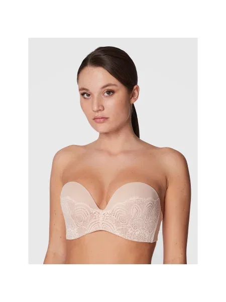 Wonderbra Бюстгальтер бардотка бежевий