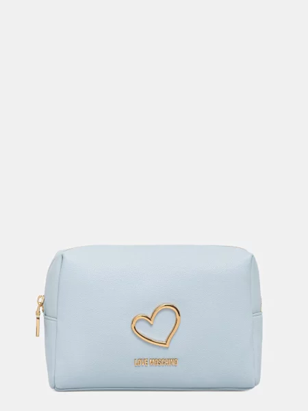 Kozmetička torbica Love Moschino plava
