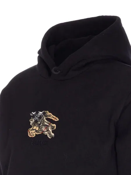 Hanorac cu glugă Burberry în carouri negru