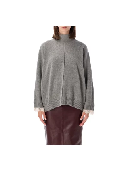 Sweter Alberta Ferretti szary