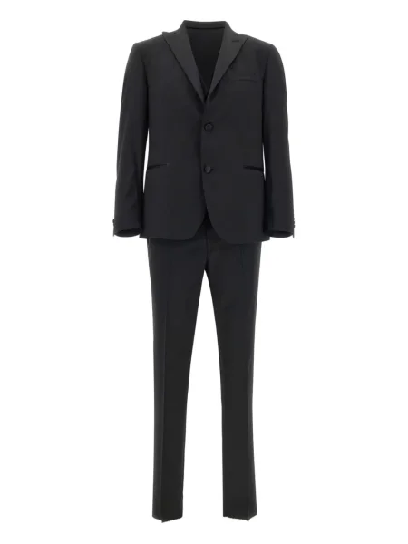 Costum Marchesani din satin de costum negru
