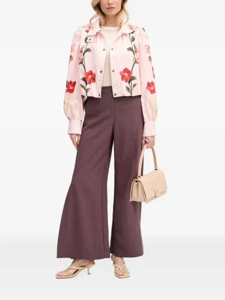 Geacă Barbour cu model floral cu imagine roz