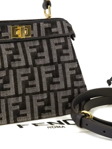 Geantă Fendi Peekaboo negru