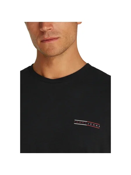 Tricou Tommy Hilfiger de lână negru