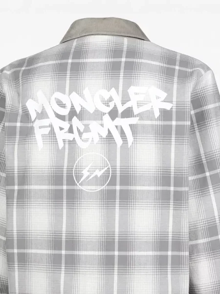 Reversibil geacă cămașă Moncler gri