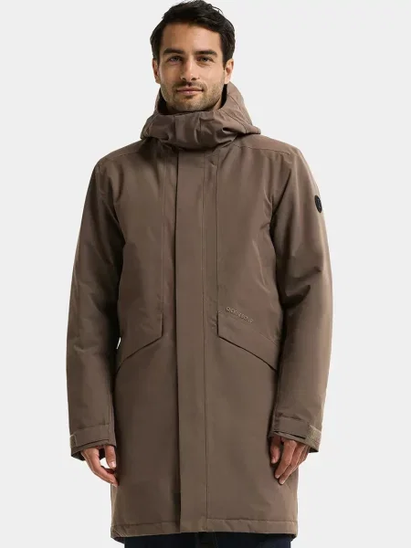 Didriksons Parka Mężczyźni niebieski S brązowa