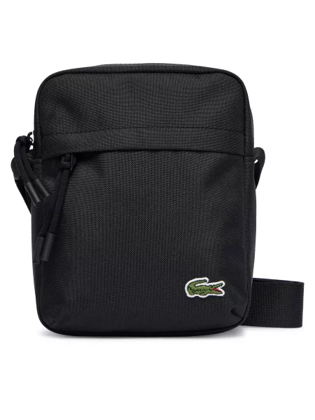 Плоска сумка Lacoste чорний
