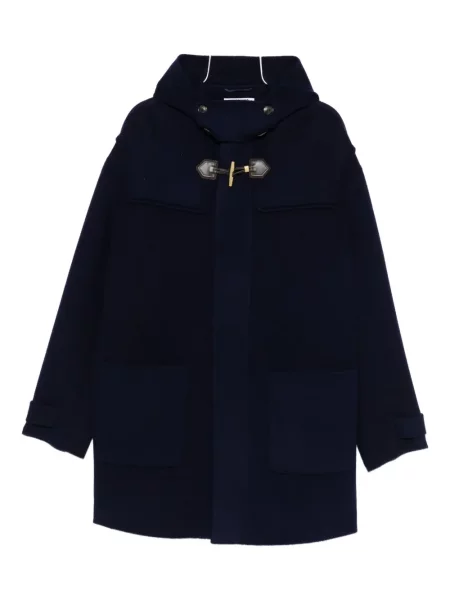 Palton Moschino cu glugă albastru