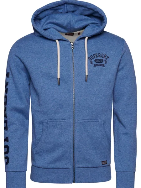 Superdry Hanorac Gym Athletic albastru marin / mai multe culori / negru