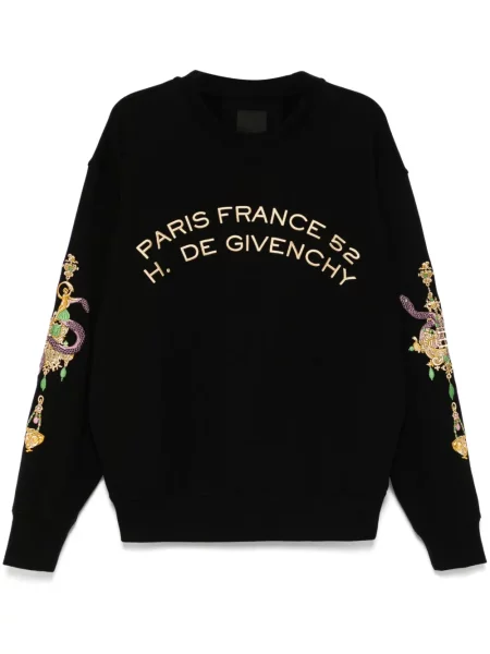 Hanorac Givenchy cu broderie negru