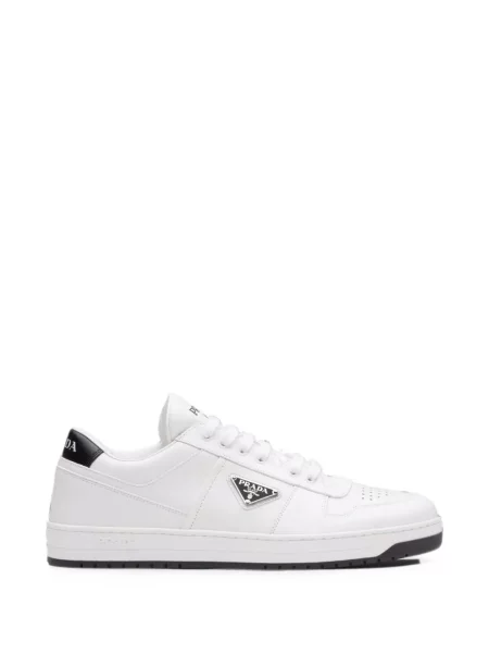 Sneakerși Prada din piele alb