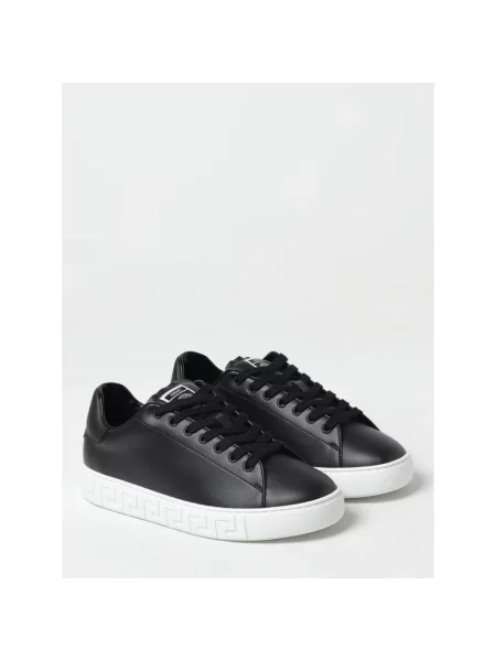 Sneakersy Versace skórzane czarne