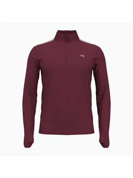 Мъжки суитшърт за бягане Under Armour Vanish CW Zip cardinal/reflective винено червено