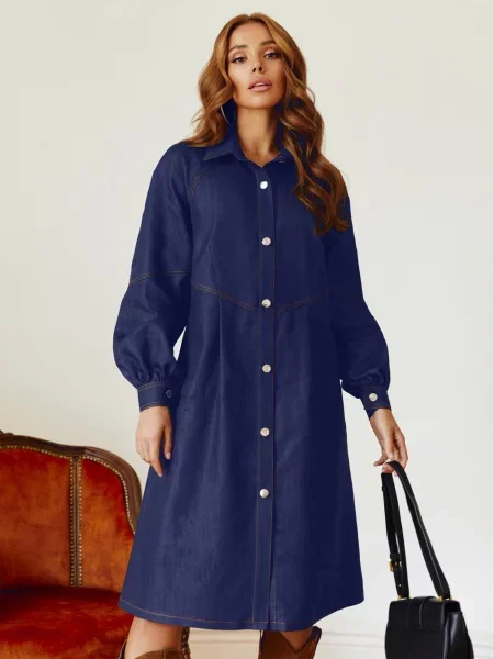 Сукні Dressa темно-синій бавовна/поліестер/еластан синя