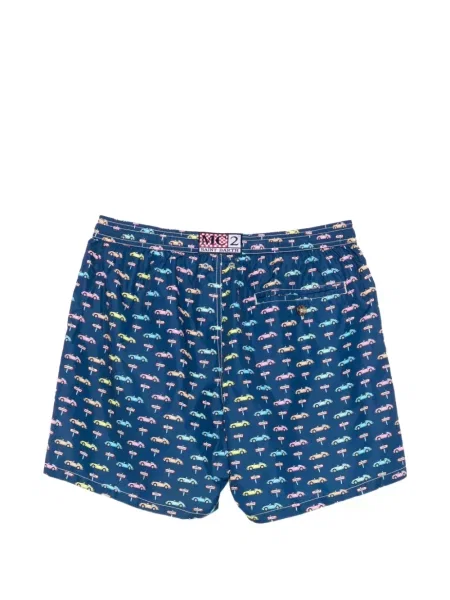 Slip de baie Mc2 Saint Barth cu imagine cu cordon albastru