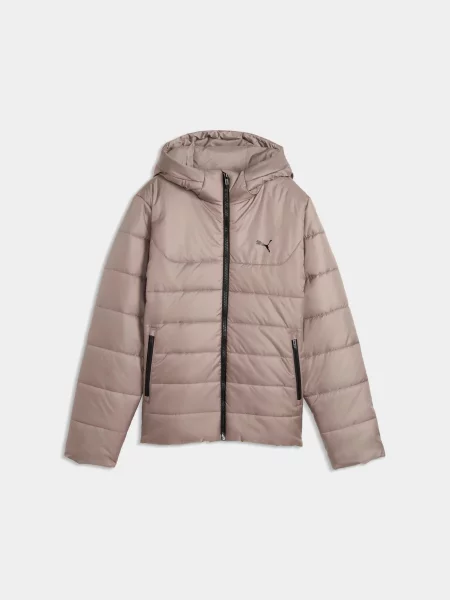 Дитяча Демісезонна куртка PUMA Ess Hooded Padded Jacket комбінований верх бежевий