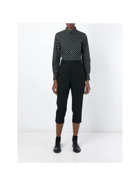 Spodnie Comme Des Garcons o skróconej długości czarne