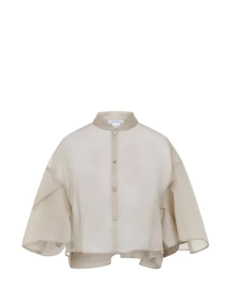 Geacă Max Mara de mătase drapată