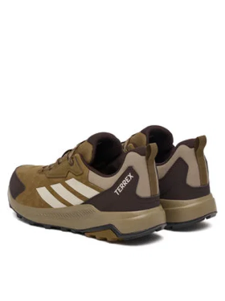 Kožne treking cipele Adidas Terrex smeđa