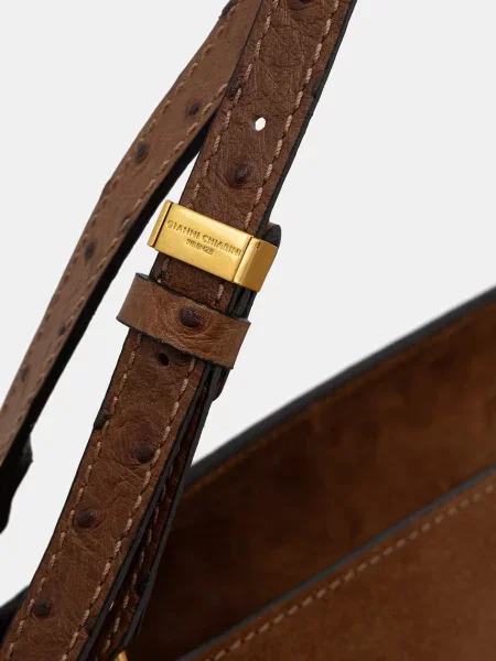 GIANNI CHIARINI Shopper táska Bloom | hasított bőr barna