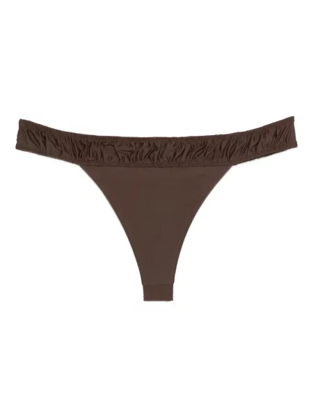 Bikini Faithfull The Brand cu volane maro