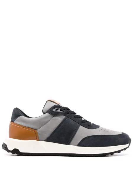 Sneakerși Tod's din piele de căprioară albastru