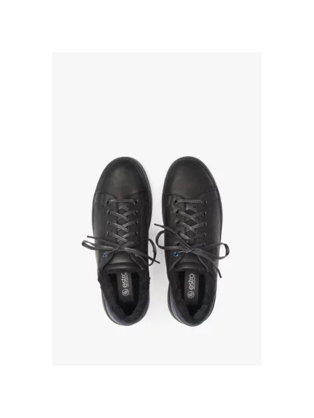 Кеди на хутрі Estro чорні