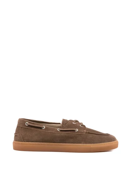 Pantofi loafer Copenhagen cu șireturi din piele maro