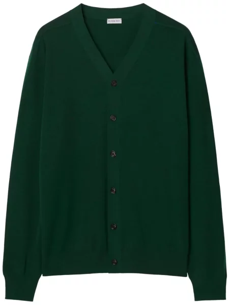 Cardigan Burberry de lână verde