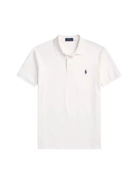 Koszulka polo o kroju regular fit z mieszanki bawełny Polo Ralph Lauren biała