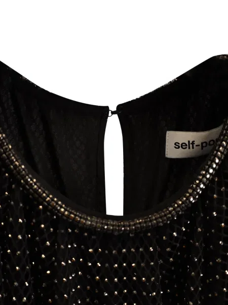 Rochie Self-portrait plasă negru