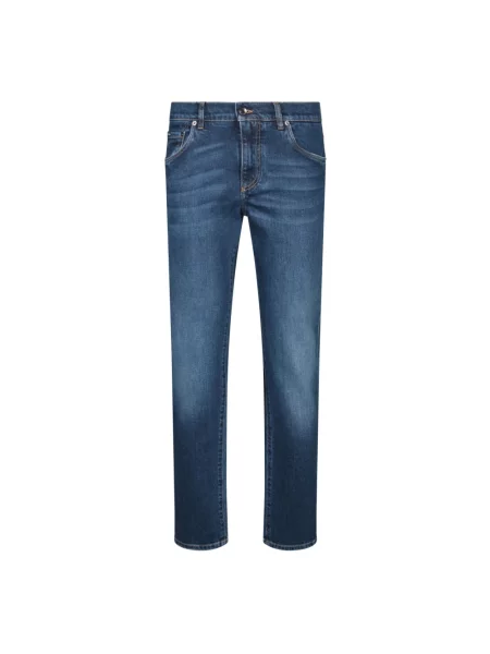 Jeansy straight leg Dolce And Gabbana szare