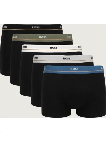 BOSS Boxeri Essential albastru regal / oliv alb negru