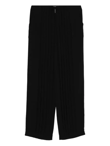 Plisované kalhoty Giorgio Armani černé