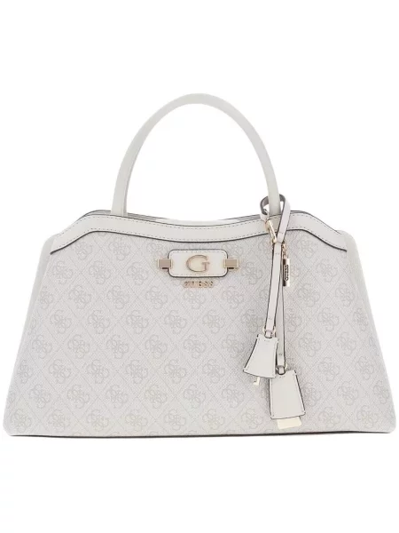 Crossbody kabelka Guess s autogramom béžová