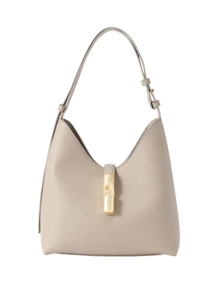 Geanta hobo Furla din piele bej