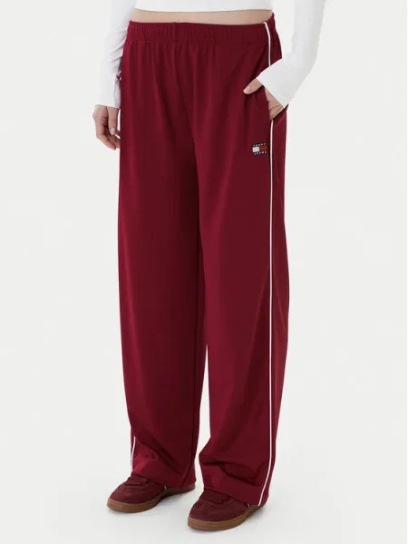 Tepláky Tommy Jeans červená